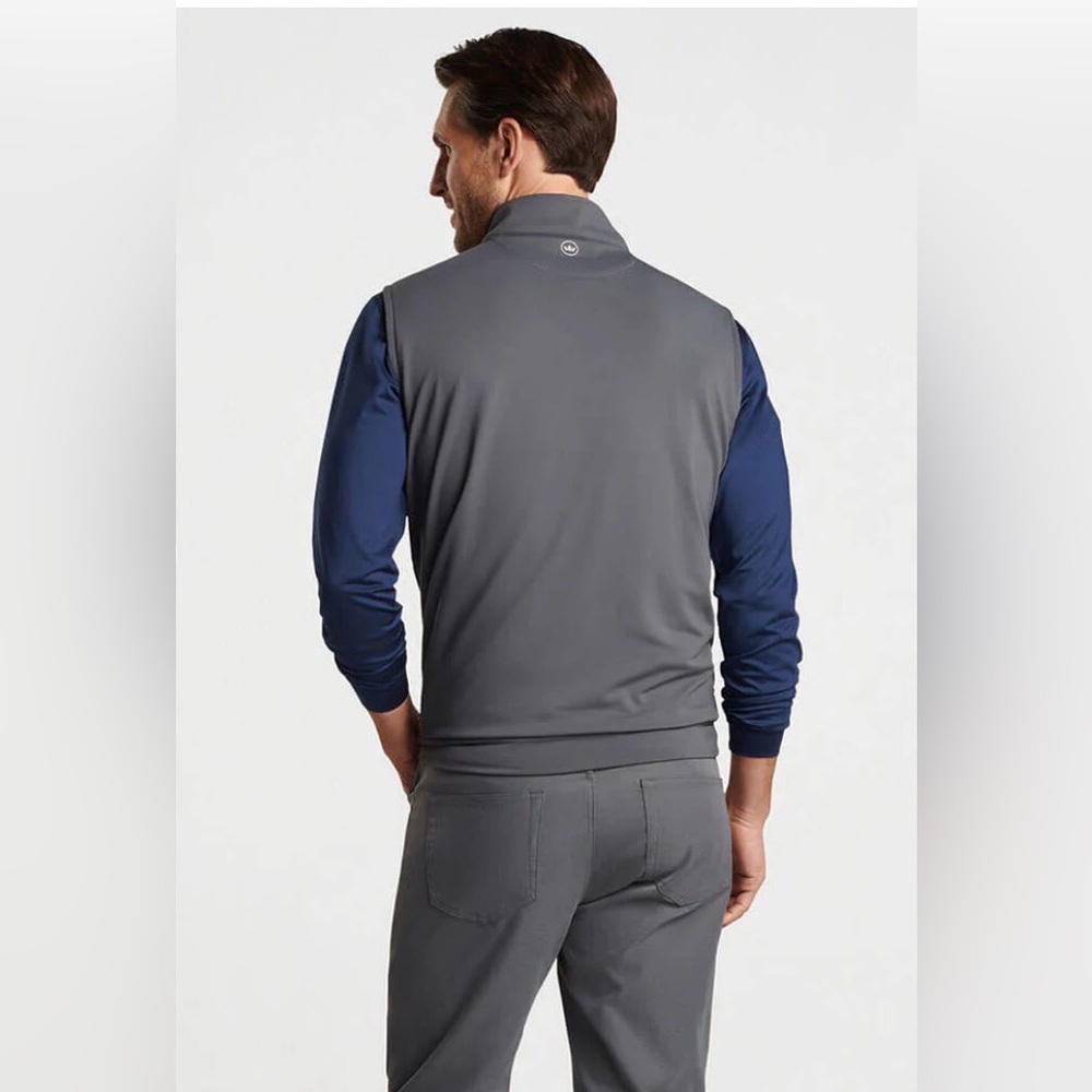 NWT Peter Millar Men's New York Yankees Galway Performance Quarter-Zip Vest - Picture 3 of 7